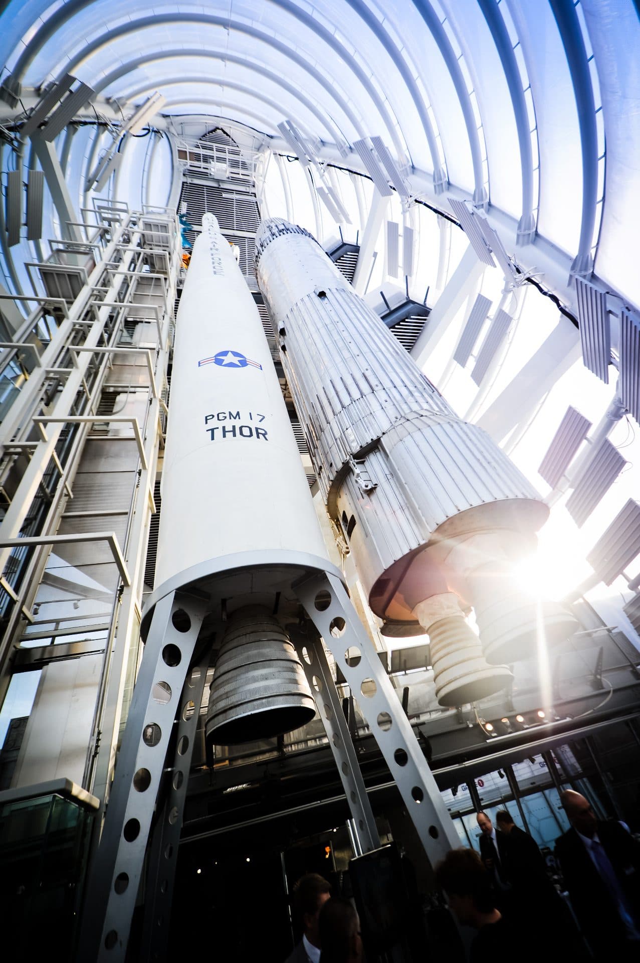 PGM 17 THOR rocket display at the National Space Centre